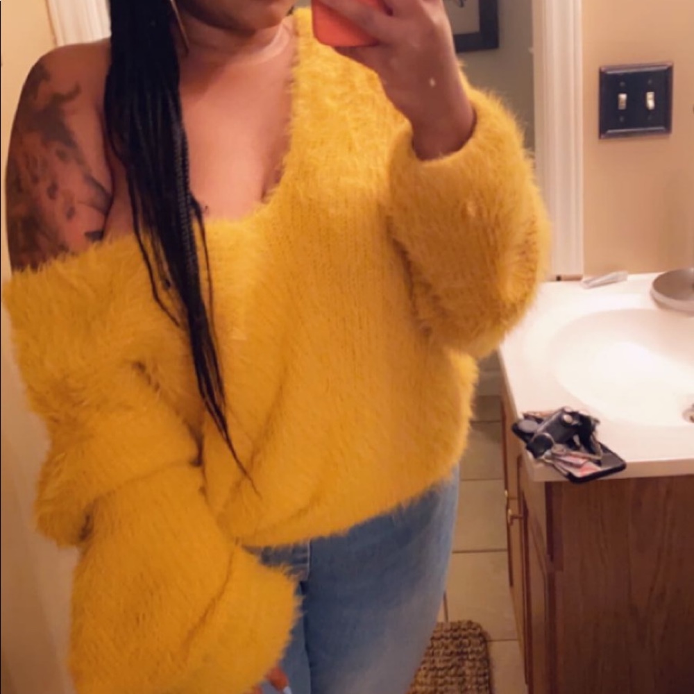 Off the shoulder oversized sweater